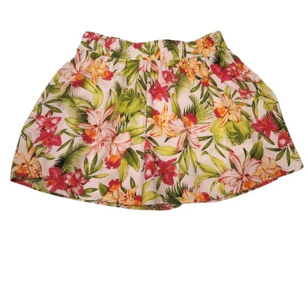 Tommy Bahama Women's Skort Skirt Lined Floral Print Medium Active Wear Shorts